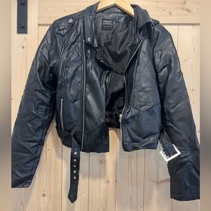 Ashley black leather jacket